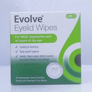 Evolve eyelid wipes